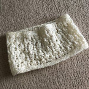Handknit wool headband ear neck warmer NWOT